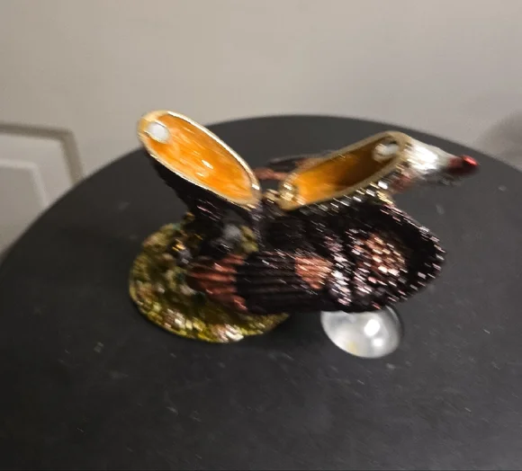 Elegant Bald Eagle Jeweled Trinket Box Objet d'art Release #20 "Majesty" - Picture 7 of 9